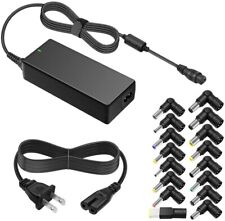 90W Universal Portable Laptop Charger 15-20V with Multiple Tips for HP Dell Asus picture