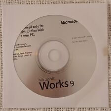 Microsoft Works 9 Software - Productivity Suite - Disk only, Mint Condition picture