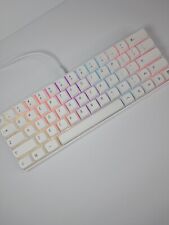 Custom Gaming Mechanical Keyboard 60% - White *Hand Lubed+Filmed Switches picture