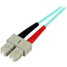 StarTech.com 2m (6ft) LC/UPC to SC/UPC OM3 Multimode Fiber Optic Cable, Full Dup picture