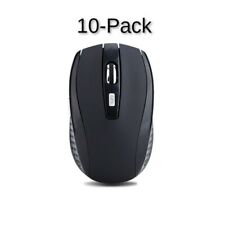 10x Lot Wireless Mouse Optical USB Laptop PC Computer 2.4GHZ Black DPI Mice Pack picture