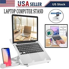 Ergonomic Portable Adjustable Laptop Stand Foldable Desktop Tripod Tray Holder picture