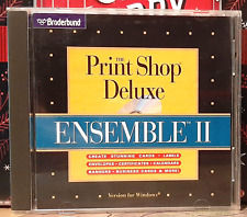 THE PRINT SHOP DELUXE / ENSEMBLE 2 ~ BRODERBUND 1995 CD-ROM WINDOWS 3.1 x /95 PC picture