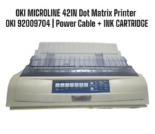 Oki MICROLINE 421N Workgroup Dot Matrix Printer -92009704 | Power Cable -Network picture