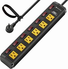 6 Outlet Heavy Duty Power Strips Surge Protector with Individual Switches picture
