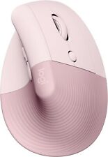 Logitech Lift Vertical Ergonomic Mouse, Bluetooth / Logi Bolt USB Receiver, Pink picture