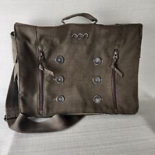 OGIO Midtown Messenger Laptop Computer School Bag Shoulder Strap Pockets Brown picture