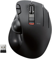 ELECOM EX-G Trackball Mouse, 2.4GHz USB Wireless, Ergonomic Design, Thumb Smooth picture