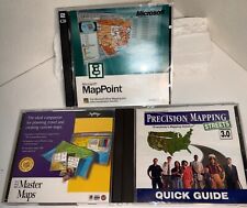 Microsoft Mappoint version  2002 + Master Maps + Precision Mapping - 3 preowned picture