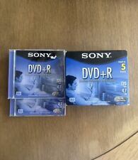 New SONY DVD+R Recording Media 5 Pack 120 Minutes 4.7 GB + 2 Extra 7 Total picture