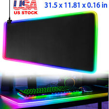 XXL RGB Gaming Mouse Pad Extended Soft LED Mousepad Water Resistant 32 in x12 in picture