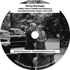 Henry Kissinger USSR, China & Middle East Relations, Ford Administration Papers picture