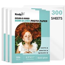 300 Koala Double Sided Semi-gloss Photo Paper 8.5x11 32lb Inkjet Laser Brochure picture