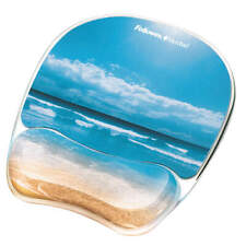 FELLOWES 9179301 Mousepad w/Wrist Support,Sandy Beach 22W820 picture