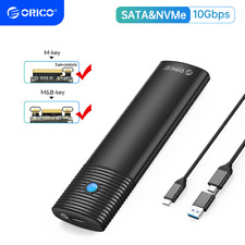 ORICO M.2 NVMe/SATA SSD Enclosure USB 3.2 Gen 2 10Gbps/6Gbps Adapter NVMe Case picture
