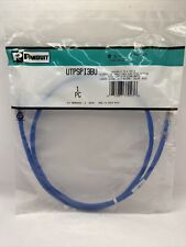 Panduit UTPSP3BU - Cat6 Network Modular Patch Cable/Cord, 3 Ft Blue - New/Sealed picture