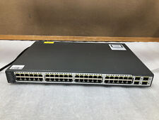 Cisco Catalyst WS-C3750V2-48PS-S V09 48-Ports PoE Ethernet Switch --TESTED/RESET picture