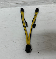 PCI-E 6-pin to 2x 6+2-pin (6-pin/8-pin) Power Splitter Cable PCIE PCI Express picture