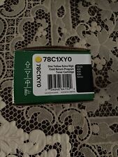 Genuine Lexmark 78C1XY0 Yellow Extra High Yield Return Program Toner Cartridge picture