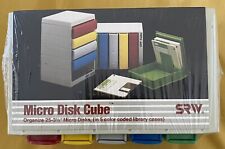 Vintage SRW Floppy Disk Storage Tower 5 Cases for 3.5in Floppy Disks & Crafting picture