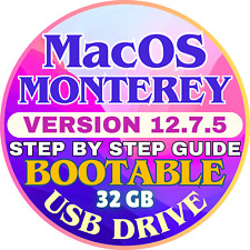 Bootable USB MacOS MONTEREY 12.7.5 - Install, Restore, Repair, Guide, Fast Ship picture
