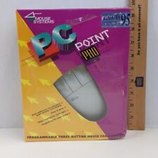 Vintage PC Mouse Point Pro Windows 95 Programmable Ergonomic Systems PS/2 Serial picture