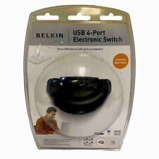 BELKIN USB 4-PORT COMPUTER ELECTRONIC SWITCH F1U200 FOR MAC OR PC WINDOWS picture