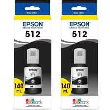 EPSON T512 Black EcoTank Genuine Ink Ultra-high Capacity T512020-S Twin 140ml x2 picture