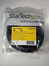 NEW StarTech.com 25ft CAT6 Ethernet Cable Black Ethernet Wire PoE++ RJ45 picture