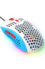 383 PRO M8 Ultralight Wired Gaming Mouse Lightweight Honeycomb Shell RGB 6400DPI picture