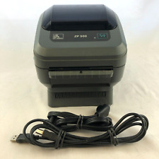 Zebra ZP 500  Plus Direct Thermal Label Printer USB Port + Power Cables TESTED picture
