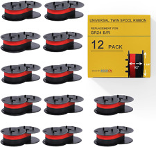12 Pack Replacement Universal Twin Spool Calculator Ribbon Adding Machine Ribbon picture