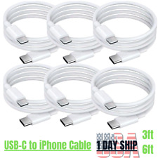 3/6X 3/6Ft USB-C to iPhone Cable PD Fast Charger For Apple 14 13 12 Pro Max Cord picture