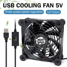 1/2X 120mm Mini USB Cooling Fan Silent Air Cooler For PC Computer Desktop US picture