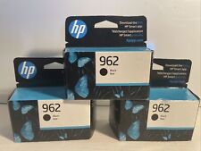 3X New Genuine HP 962 Black Ink Cartridge OfficeJet Pro 9010, 9015 Exp 06/2023 picture