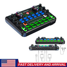 X60 Professional Live Sound Card Audio Mixer Voice Changer For Streaming/Gaming picture