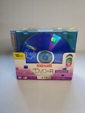 MAXELL COLOR DVD-R 10 PACK 4.7GB 120 MIN BRAND NEW IN OPEN PACKAGE  picture