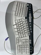 Microsoft Natural MultiMedia Keyboard 1.0A Ergonomic WHT/BLU RT9470 picture