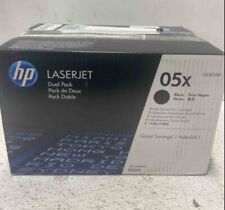 Genuine HP Toner Cartridge (*One is Open*) 05X Dual Pack High Volume CE505XD picture