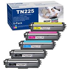 5PK TN225 (2BK/C/M/Y) Toner Cartridge Replacement for Brother MFC-9130CW Printer picture