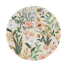 Floral Round Mouse Pad Small Gaming Mousepad Desk Mat Stitched Edges 8 X 8 In... picture