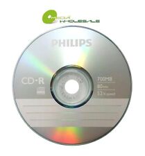 25 PHILIPS Blank 52X CD-R CDR Branded Logo 700MB 80min Media Disc in Sleeves picture