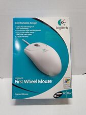 Logitech First Wheel White Corded USB Mouse For in Box With Documentation picture