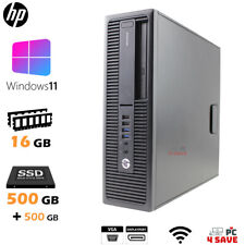 HP 10 Core CPU 16GB Ram 1TB Total (SSD + HDD) 705 G3 SFF WiFi Windows 11 Desktop picture