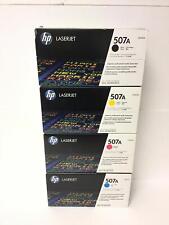 New Sealed Genuine HP 507 Toner Set CE400A CE401A CE402A CE403A, MORE AVAILABLE picture