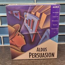 Vintage Big Box Software 1990's Aldus Persuasion 2.1 NEW FACTORY SEALED 1992 VTG picture
