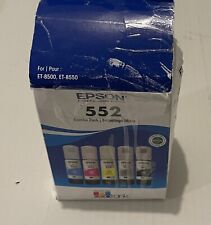 EPSON - Combo Pack 552  /INK BOTTLE DYE COLOR COMBO Pack Of 5 *10/2028* Open Box picture