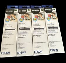 Genuine 4 Epson S015329 Fabric Ribbon Cartridge FX 890 / 890N, LQ 590 NEW picture