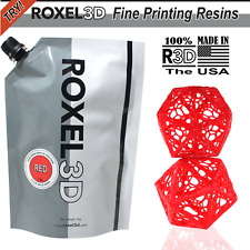 ROXEL3D 1KG RED 3D PRINTING RESIN FOR 365-405nm MSLA/LCD/DLP 4k-8K OPEN PRINTERS picture