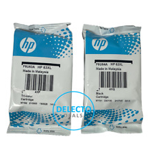 GENUINE 2-PACK HP 63XL Black & Tri-Color Ink OFFICEJET 4654 4655 NEW picture
